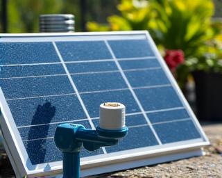 Sistema di irrigazione solare ecologico per piante